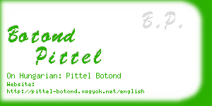 botond pittel business card